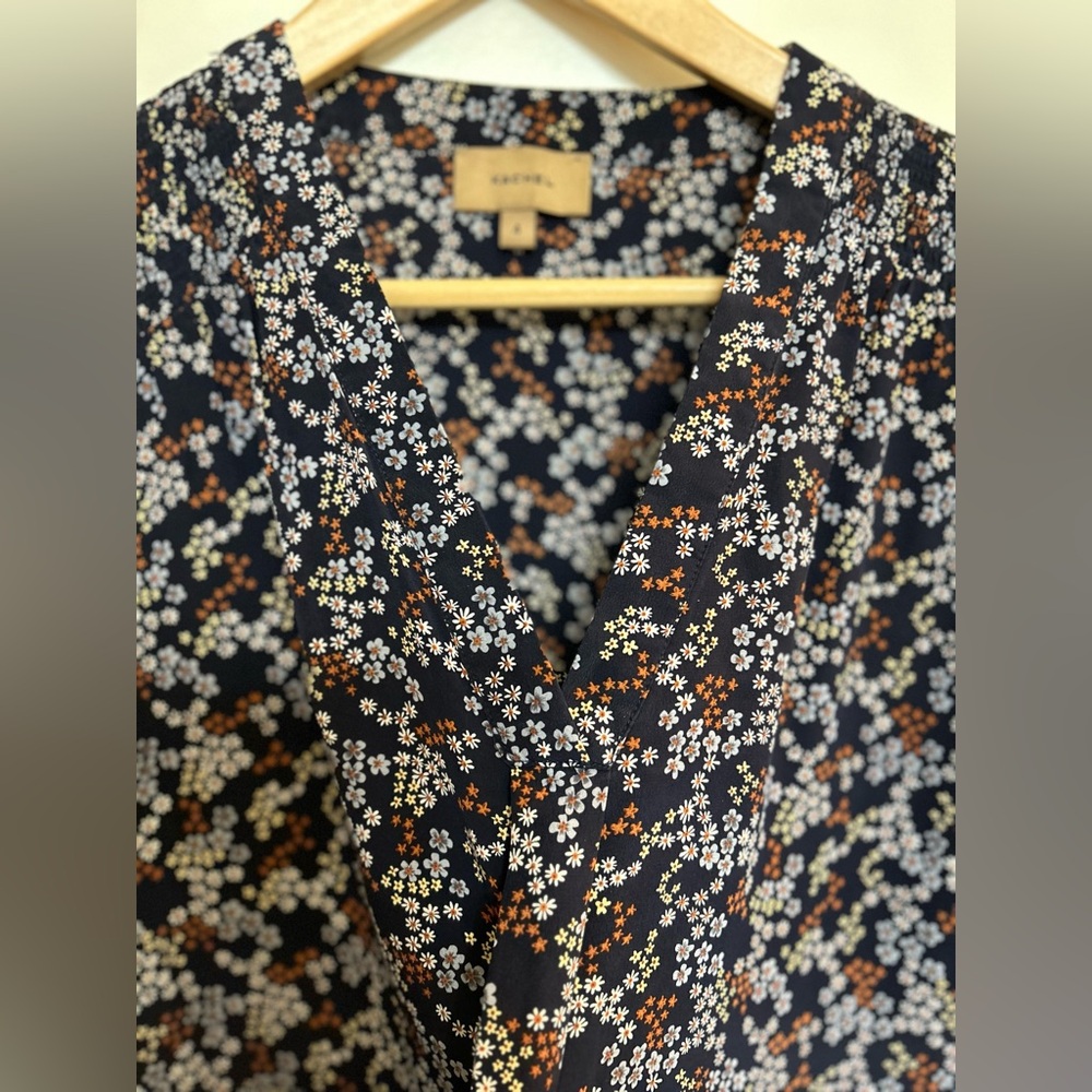 Kachel Floral Print Silk Blouse